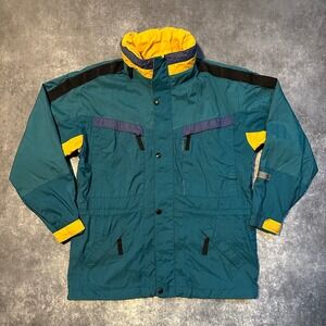 Vintage EDGE TECH Mens Ski Snowboard Jacket Waterproof Windproof Size XL Gorp